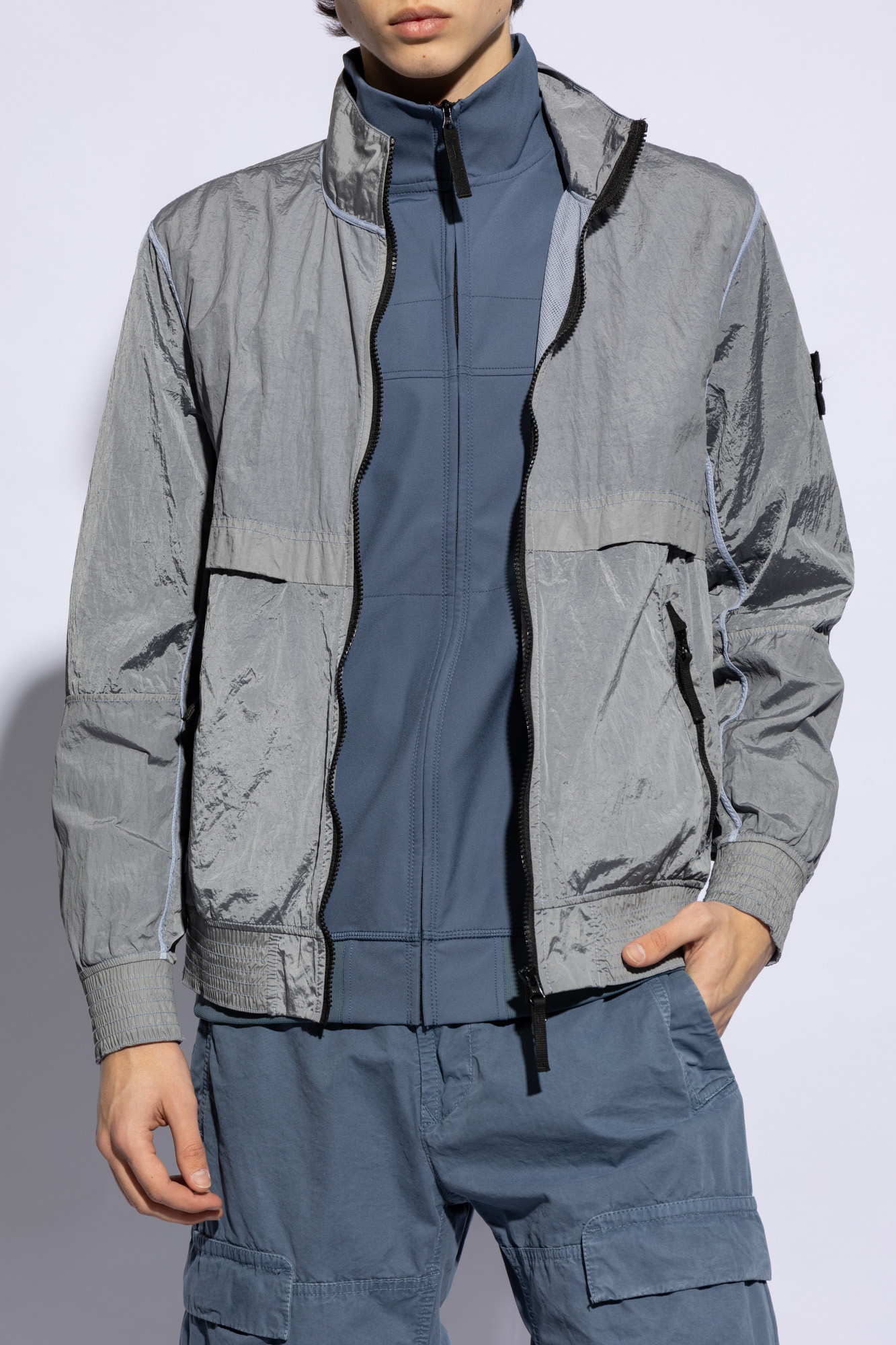 Stone Island Jacket with a stand-up collar | Men's Clothing | Vitkac